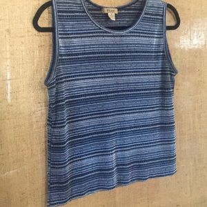 Plisse sleeveless top